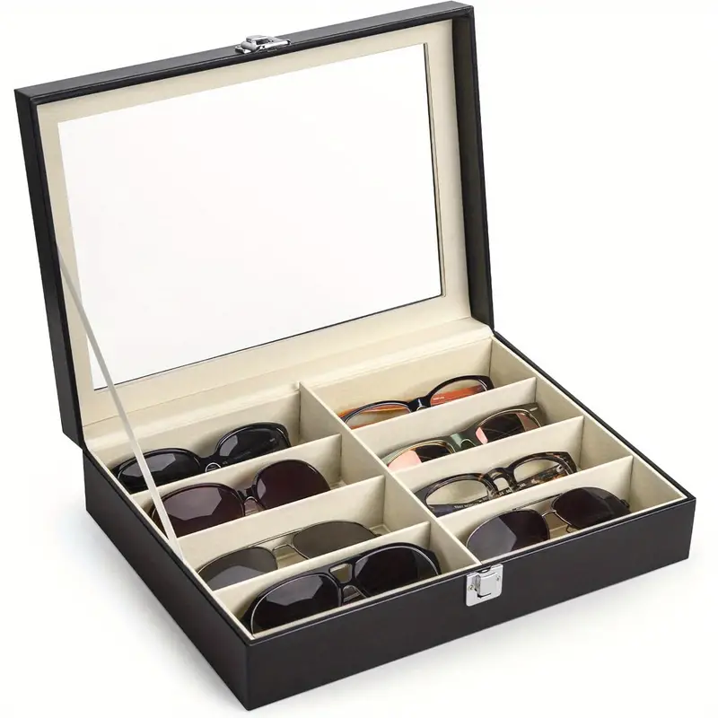 1pc Premium PU Leather Sunglass Box - Image 6