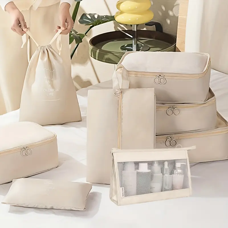 8-piece travel storage bag set. - Image 5
