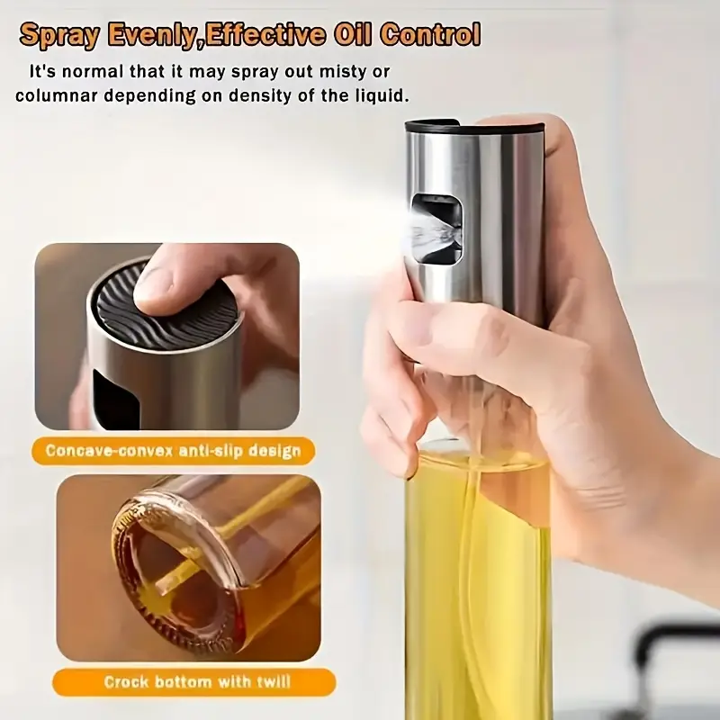 1pcs Glass Oil Spritzer Bottle - 100ml - Image 3