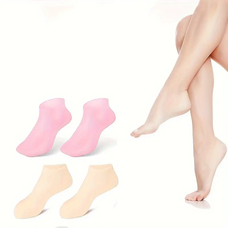 1 pair Silicone Moisturizing Gel Socks