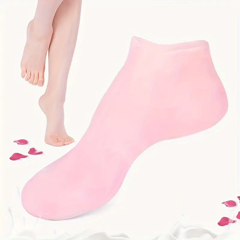 1 pair Silicone Moisturizing Gel Socks - Image 4