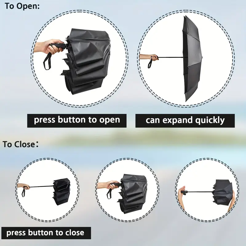 Umbrellas 10 Ribs Auto Open & Close - Image 3