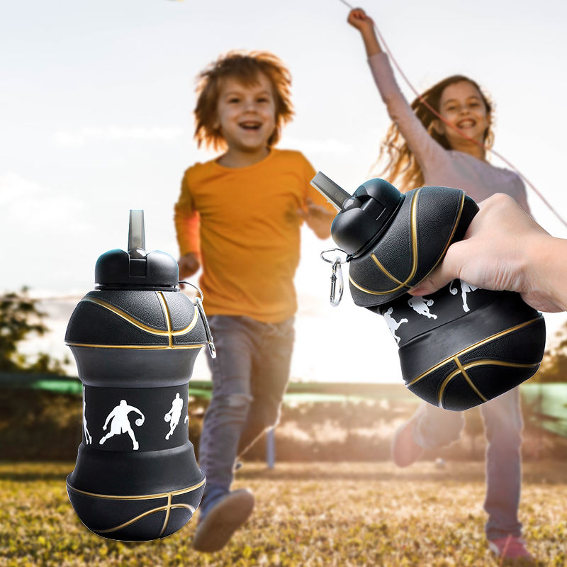 Basketball Silicon Water Bottle - Image 2