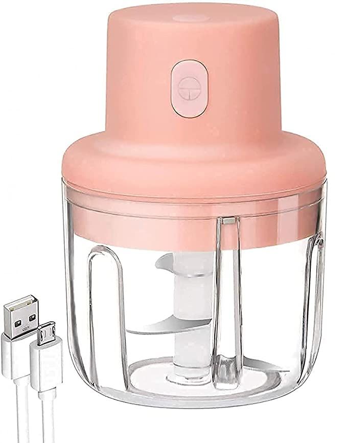 Electric Mini Garlic Chopper Portable Mini Chopper with USB Charging