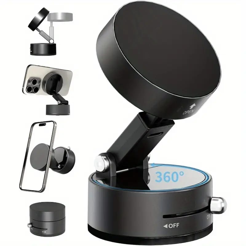 Double Sided Magnetic Vacuum Suction Phone Mount Holder Double Sided Magnetic Vacuum Phone Holder