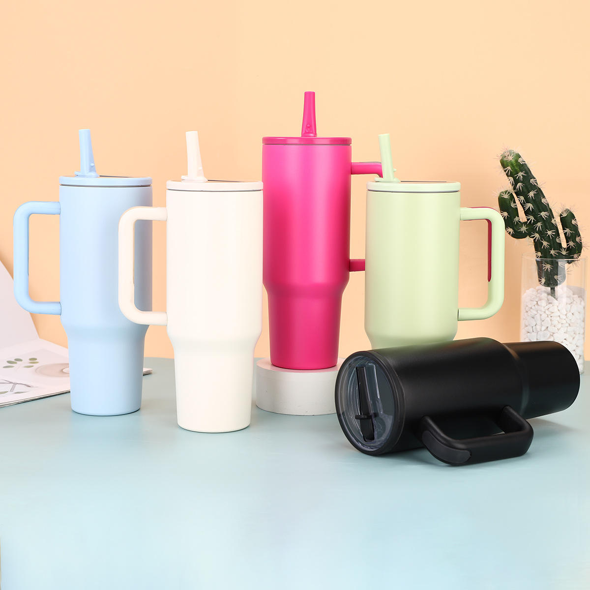 40oz Tumbler with Straw Lid - Leak-Proof