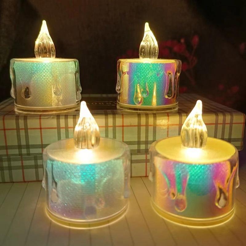 Holographic Light Magic Color Candle no 1