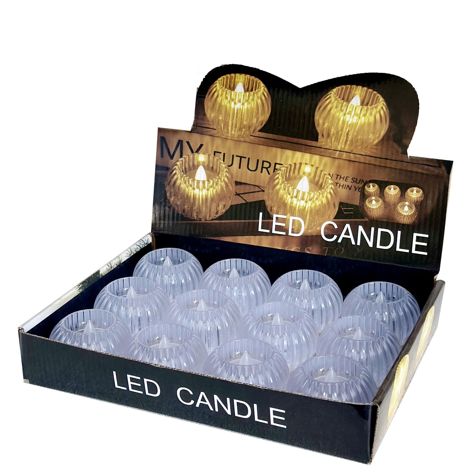 12PCS Artificial Flameless Tealight Round - Image 3