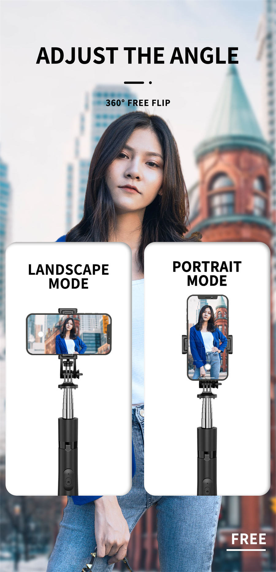 Q05 Foldable Long Selfie Stick Tripod - Image 2