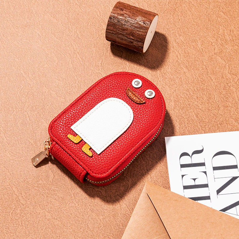 Cute Penguin PU Leather Accordion Credit Card - Image 3