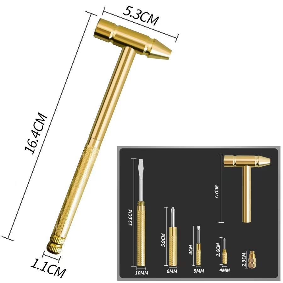 6-in-1 Multifunctional Brass Hammer - Image 2