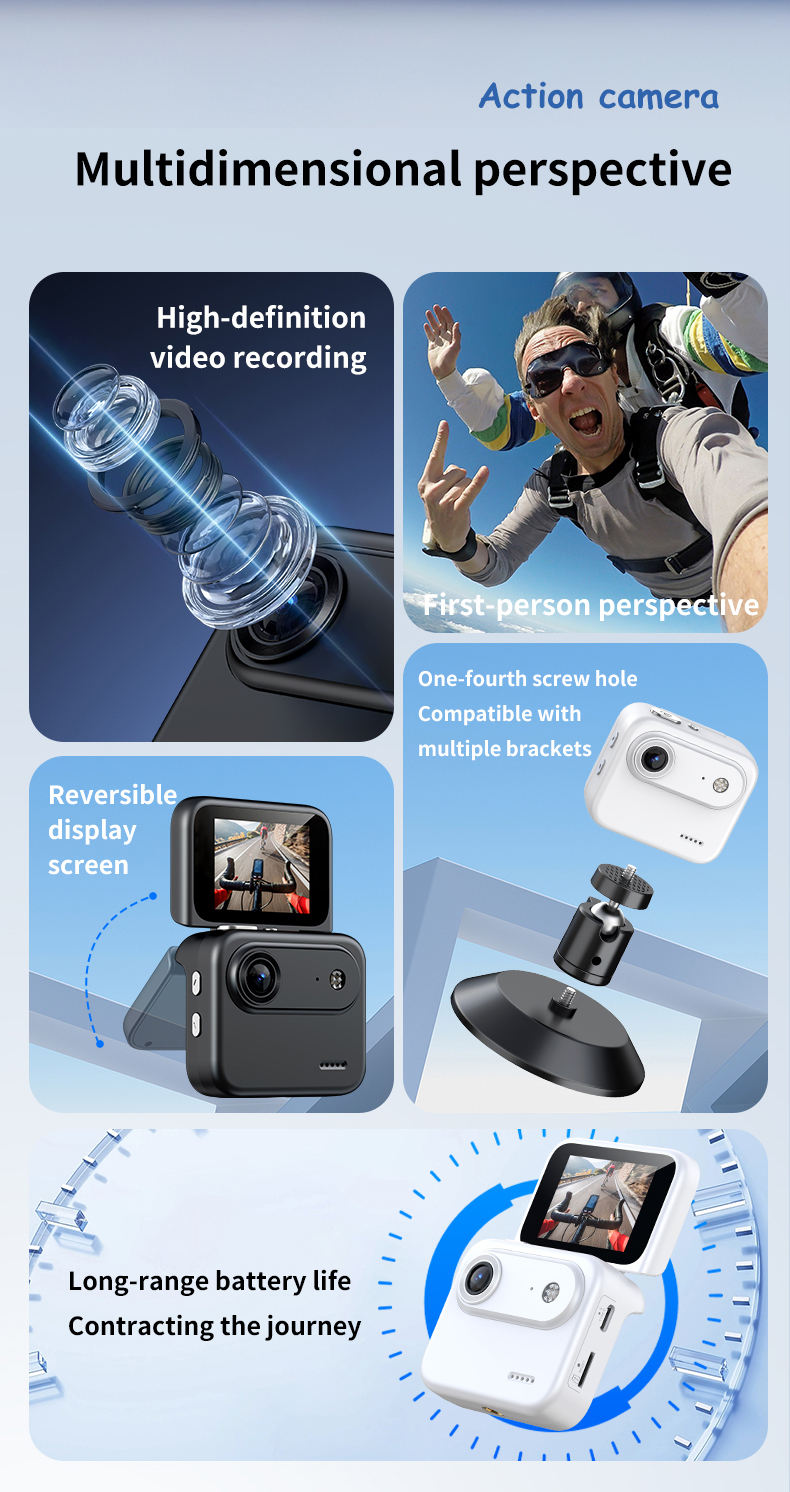 Compact 4K Ultra-definition 64MP Action Camera - Image 4