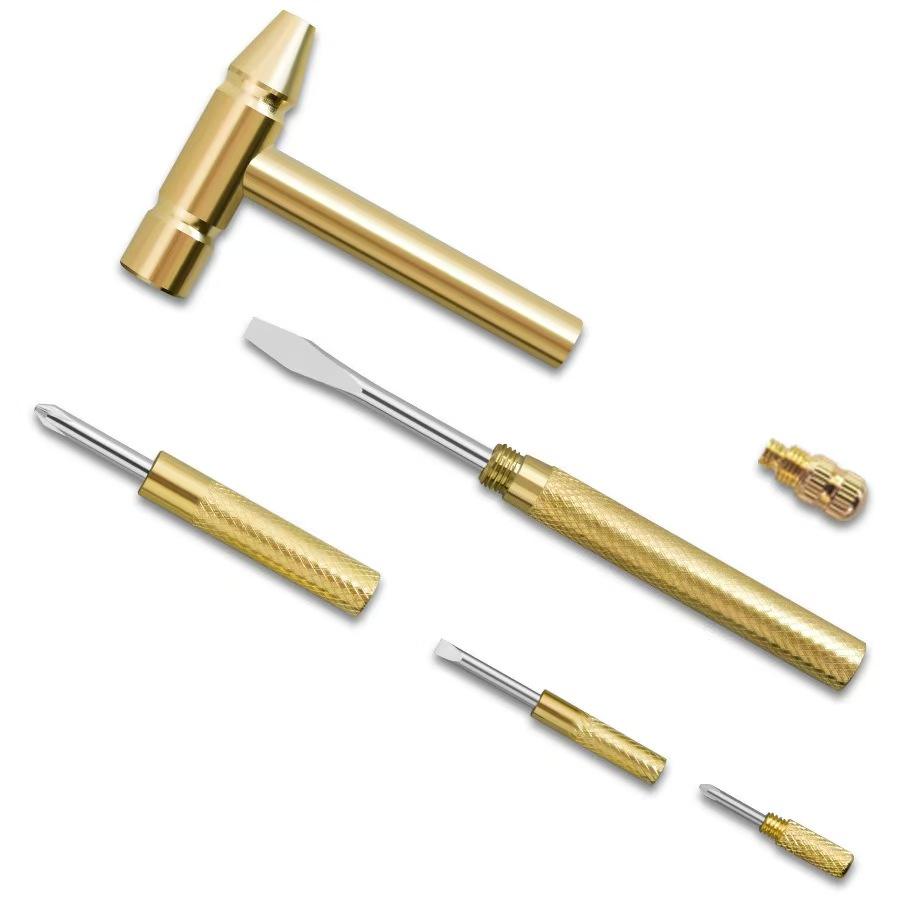 6-in-1 Multifunctional Brass Hammer