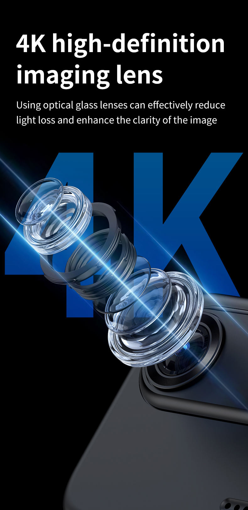 Compact 4K Ultra-definition 64MP Action Camera - Image 2