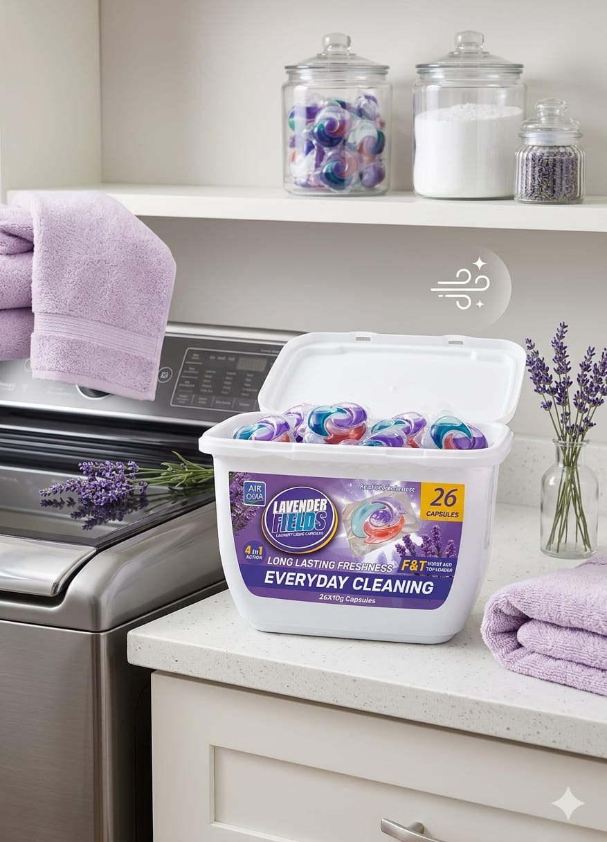4-in-1 Laundry Detergent Capsules Set
