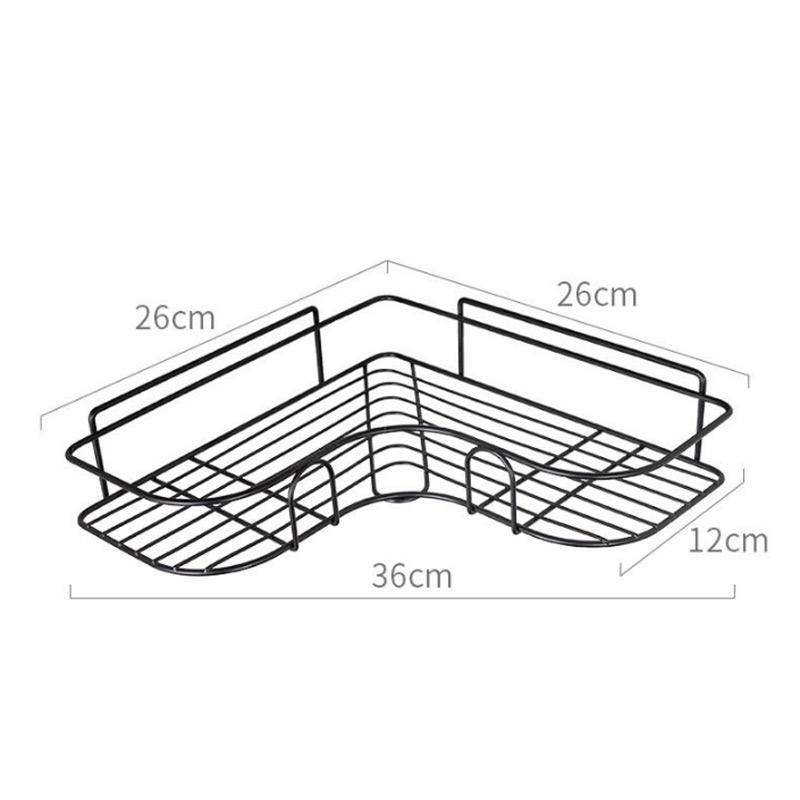 Bathroom Corner Metal Storage Shelf - Image 4