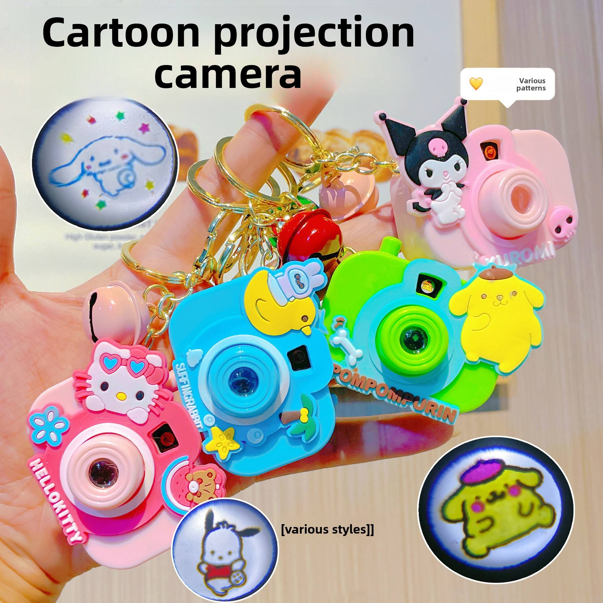 Projection Camera Children's Plastic Toy Keychain - Image 4